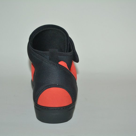 NWT BALENCIAGA MENS NEOPRENE STRAP HITOP SUEDE LEATHER SNEAKERS US 14 EU 47 - Picture 7 of 10